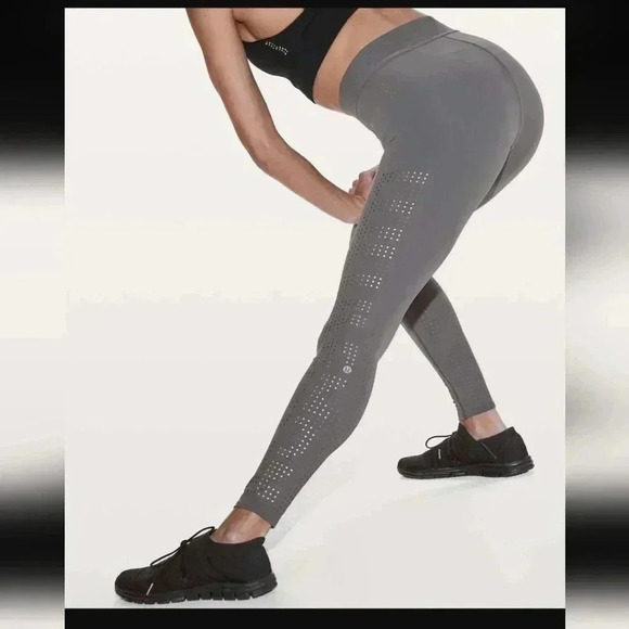lululemon athletica Pants - Lululemon Ride & Reflect Tight 28" *lululemon X Soul Cycle Metal Grey